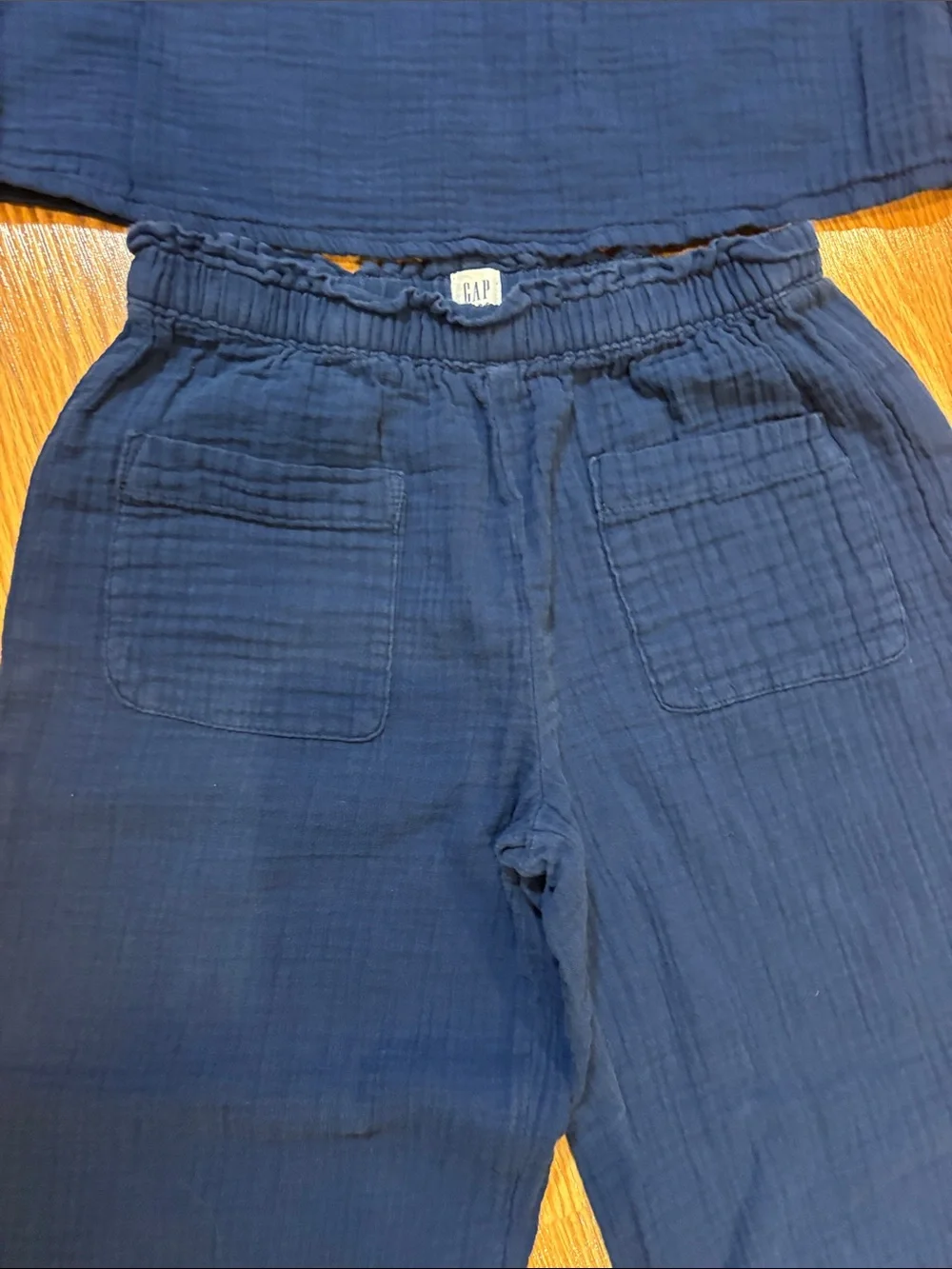 GAP Navy Two-Piece Wide-Leg Set
